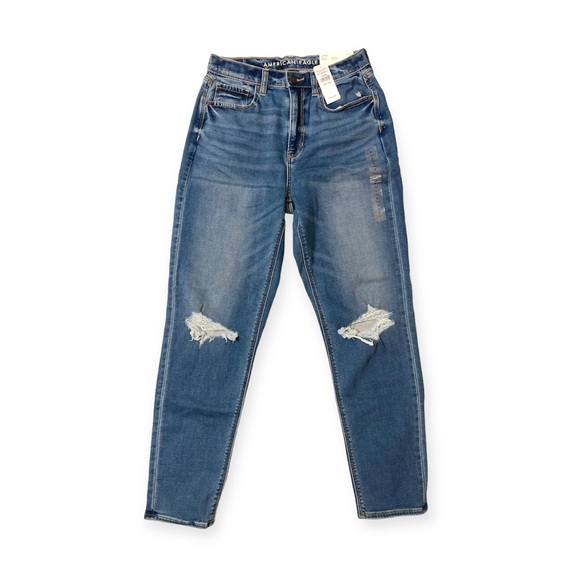 American Eagle Outfitters Denim - American Eagle Outfitters | NWT Mom Jean Distressed Soft Knit 6 Long Jeans